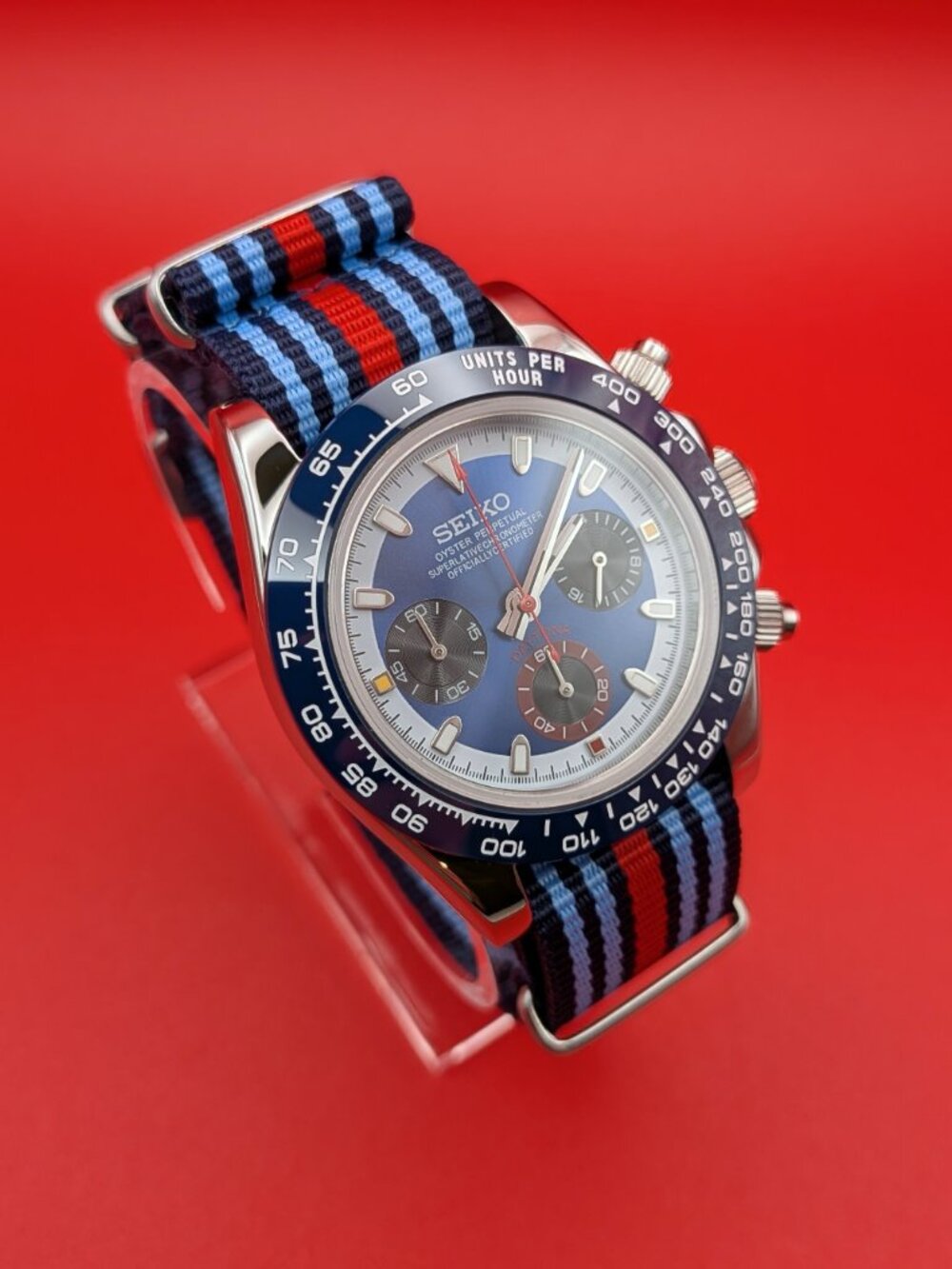 Seiko MOD | Martini Inspired Chronograph | VK63 quartz movement - Picture 3 of 12